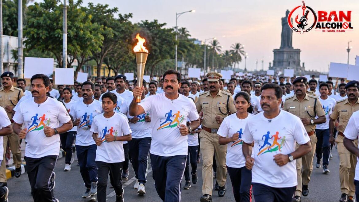 சர்வதேச போதைப்பொருள் ஒழிப்பு தினம் – விழிப்புணர்வு ஜோதி ஓட்டம்